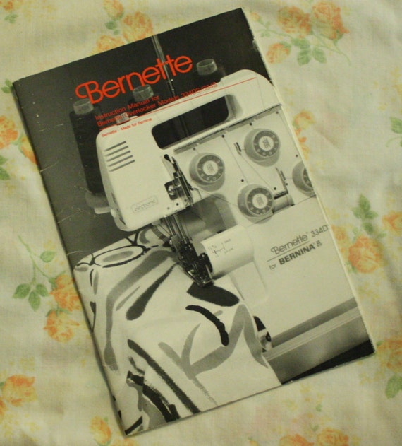 Vintage Bernina Sewing Overlock Machine Manual Serger