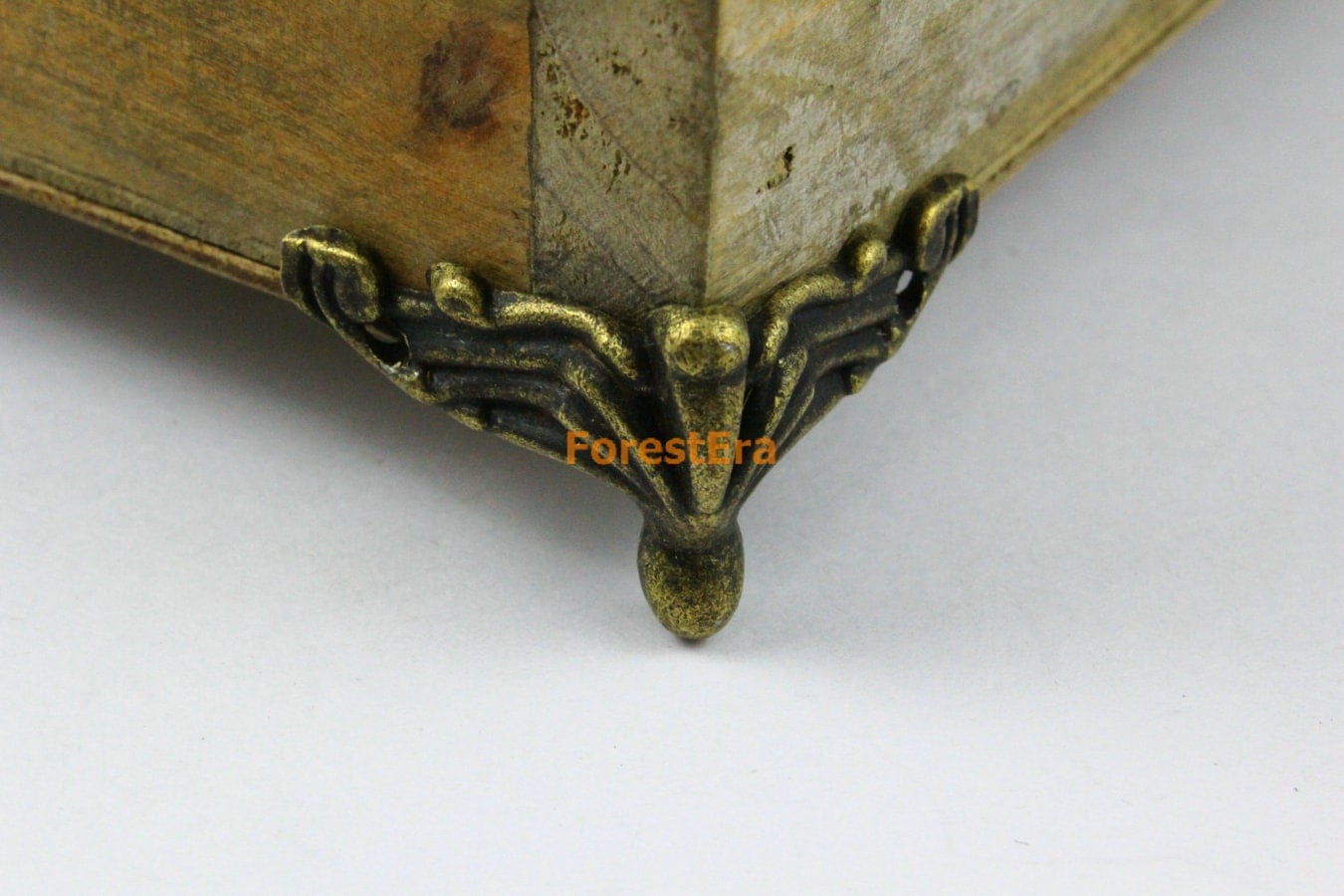 4Pcs Antique Brass Jewelry Box Feet Animal Box Leg 37x20mm