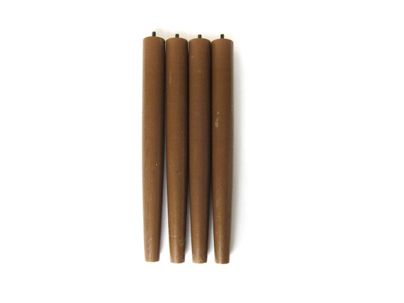 Vintage bois rond conique pieds de meubles Mid Century Modern -> Pied De Meuble Vintage Vintage bois rond conique pieds de meubles Mid Century Modern -> Pied De Meuble Vintage