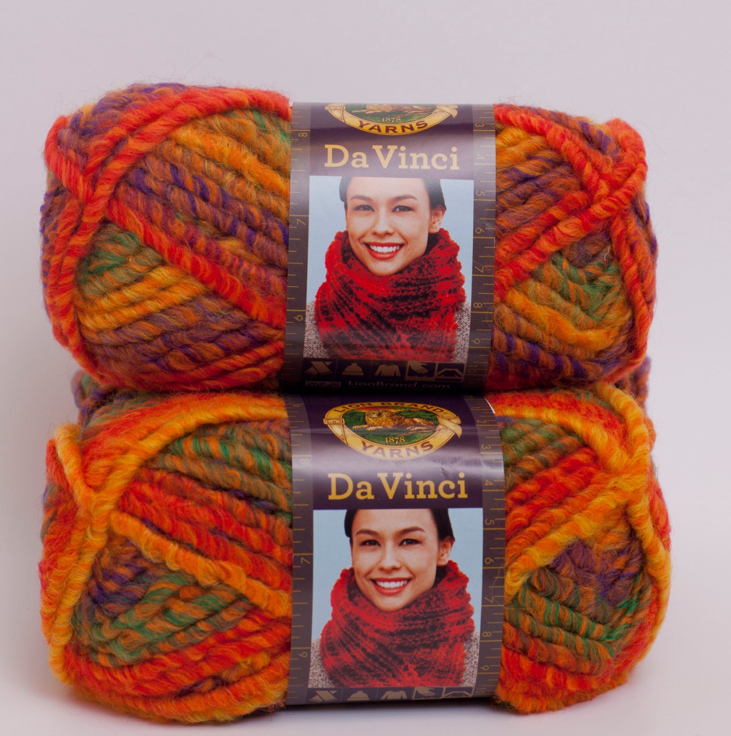 CLEARANCE Lion Brand Da Vinci Yarn Autumn
