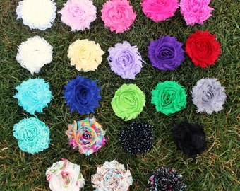 Shabby Chic Flower Clip - Flower Hair Clip - Flower Hair Clips - Chiffon Flower