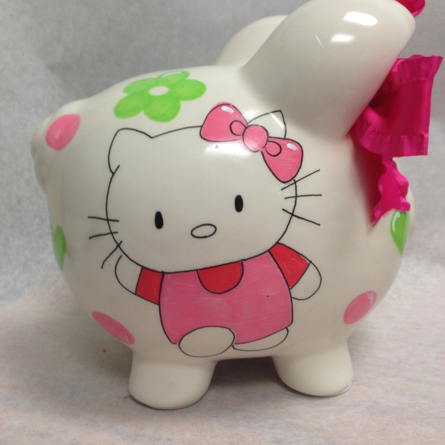 Personalized Piggy Bank Hello Kitty