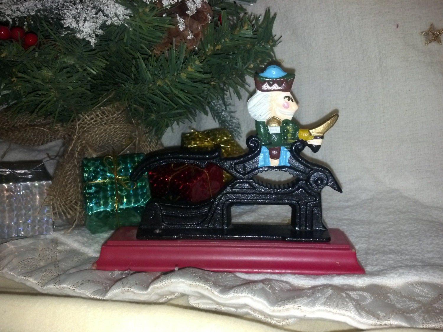 Vintage Cast Iron Nutcracker Soldier Nutcracker