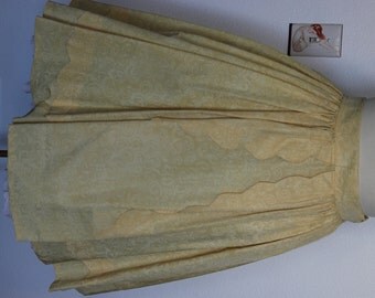 Cute Vintage 1950s Yellow Swing Skirt