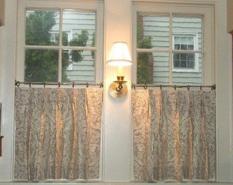 Linen cafe curtains | Etsy - Cafe' Curtains | Designer Quality | Custom Window Treatments