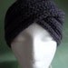 Headband, Ear Warmer, Turban, Twist Headband, hand knit, ready to ship