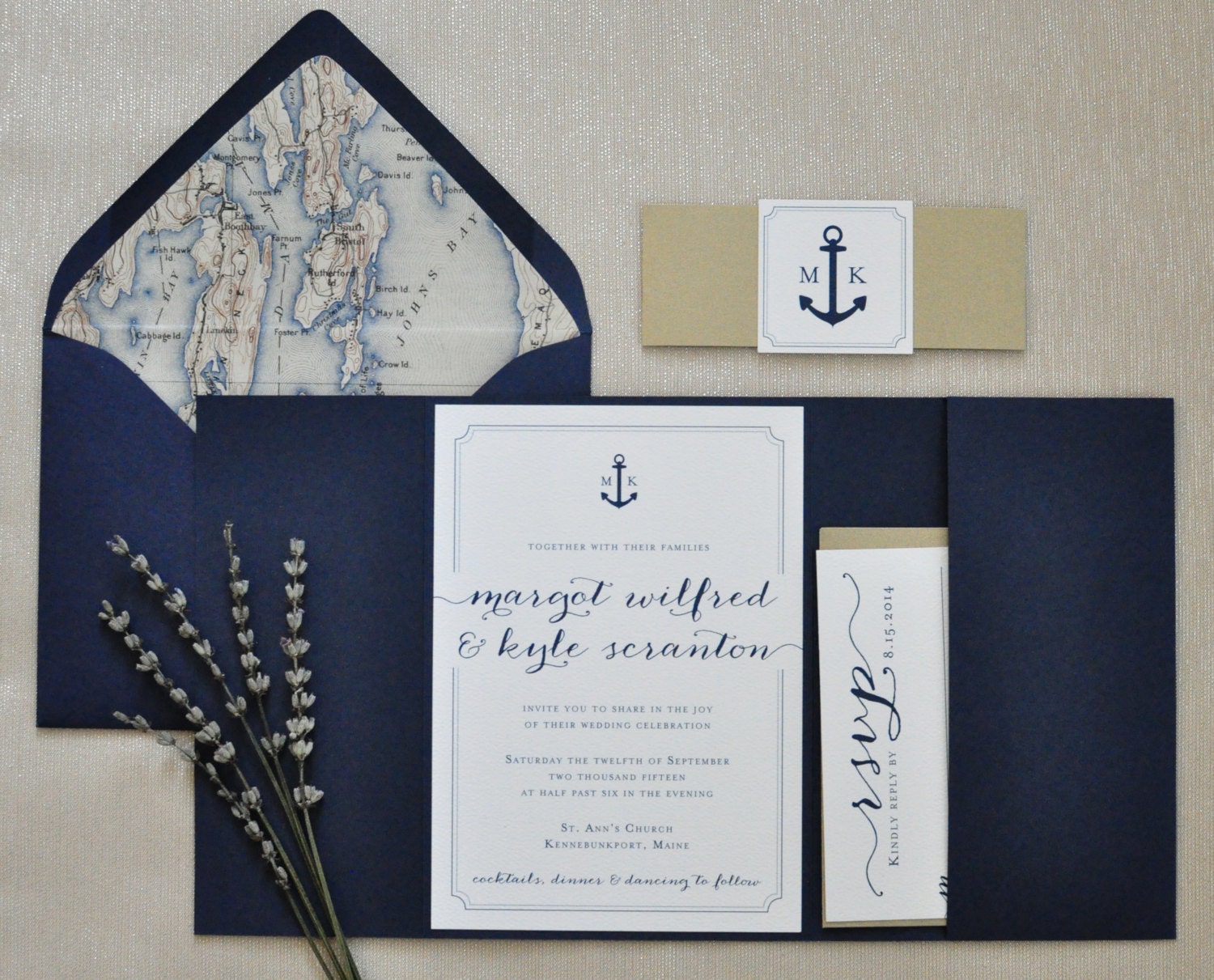 Anchor Wedding Invitations 3