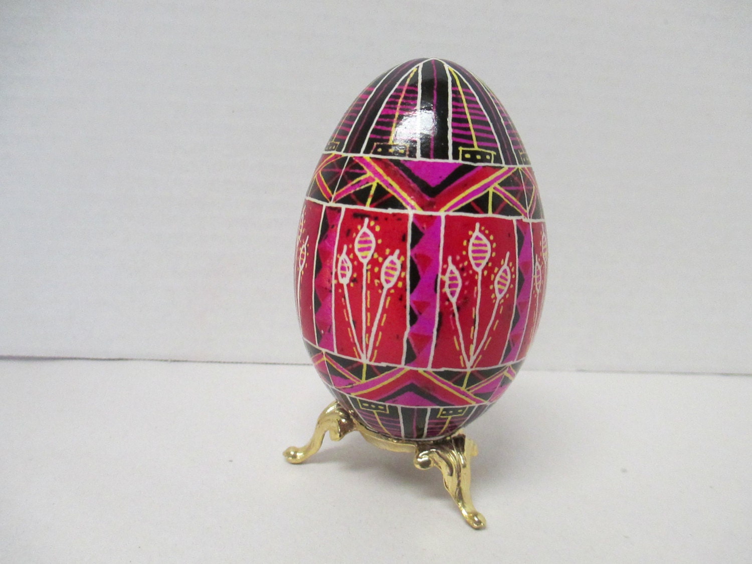 Ukrainian egg art pysanky goose egg Ukrainian Easter Egg 10 inch egg