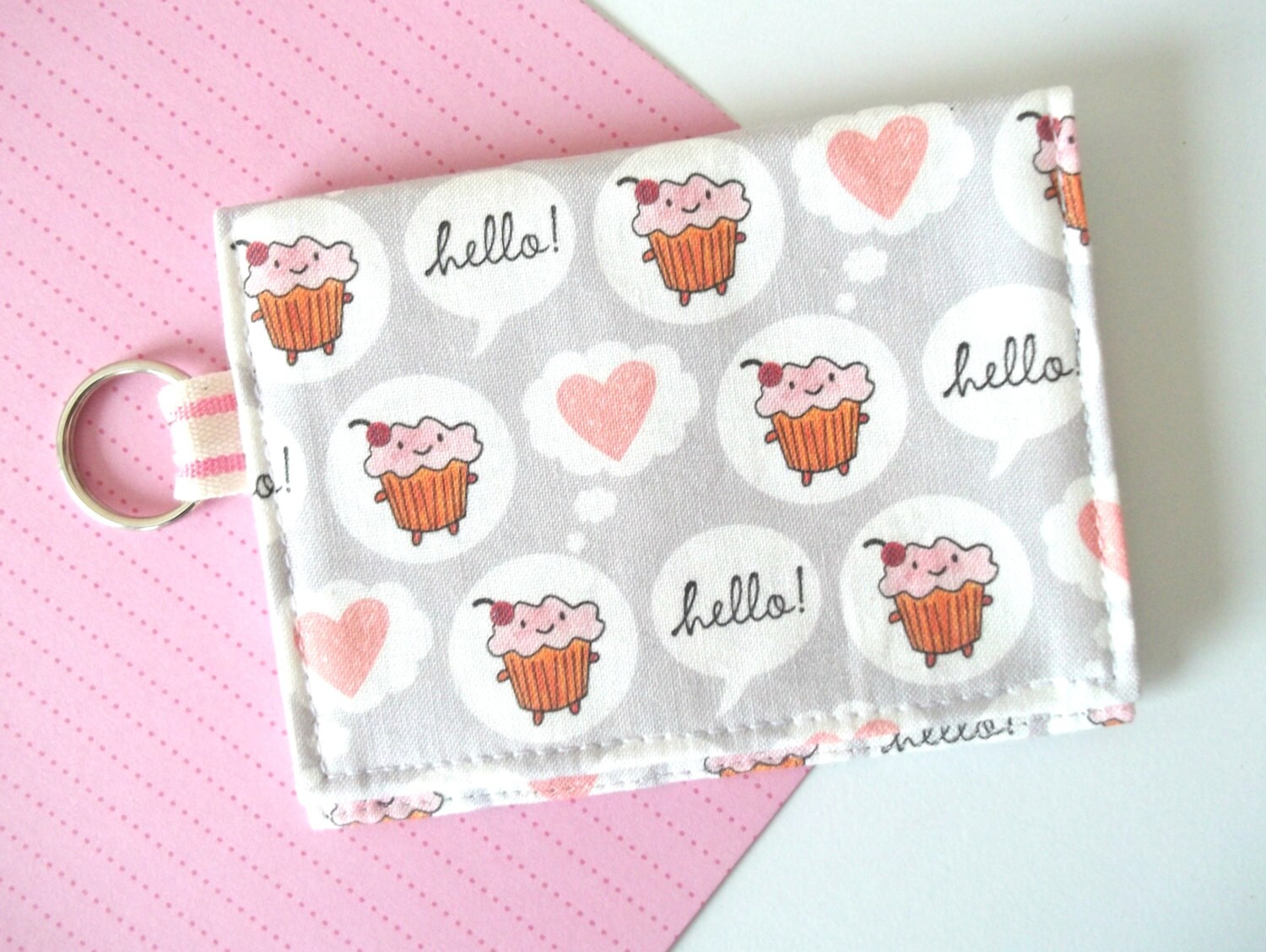 Kawaii Wallet Business Card Holder Keychain Wallet