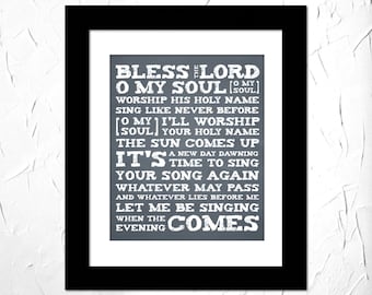 Bless the lord oh my soul lyrics