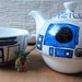 R2-TEA-2 Tea for One Teapot Star Wars R2D2 by GallonsOfInk