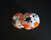 50 Mini Halloween Print Cupcake liners- Cupcakes, Halloween theme, Mini cupcakes, Halloween party, kids party Il_170x135