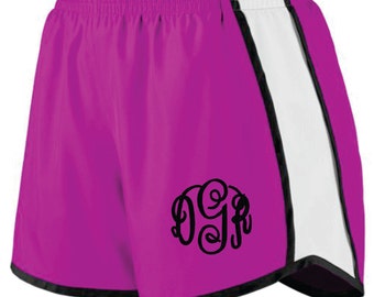 Items similar to Monogramed Athletic Shorts Junior (S-L) & Ladies Sizes ...