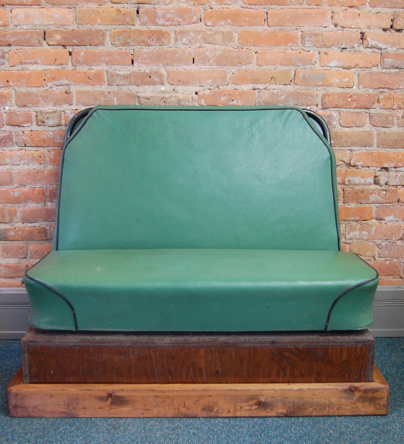 RESERVED Upcycled Vintage School Bus Seat Bench