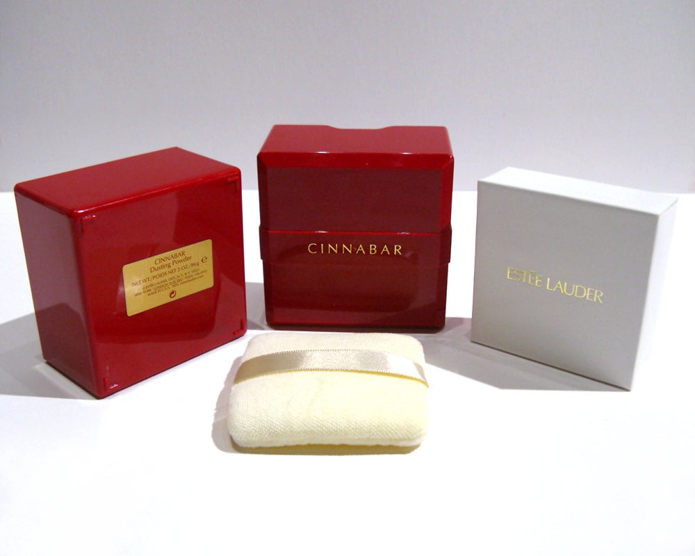 ESTEE LAUDER CINNABAR Dusting Powder / Bath by rainbowrewind