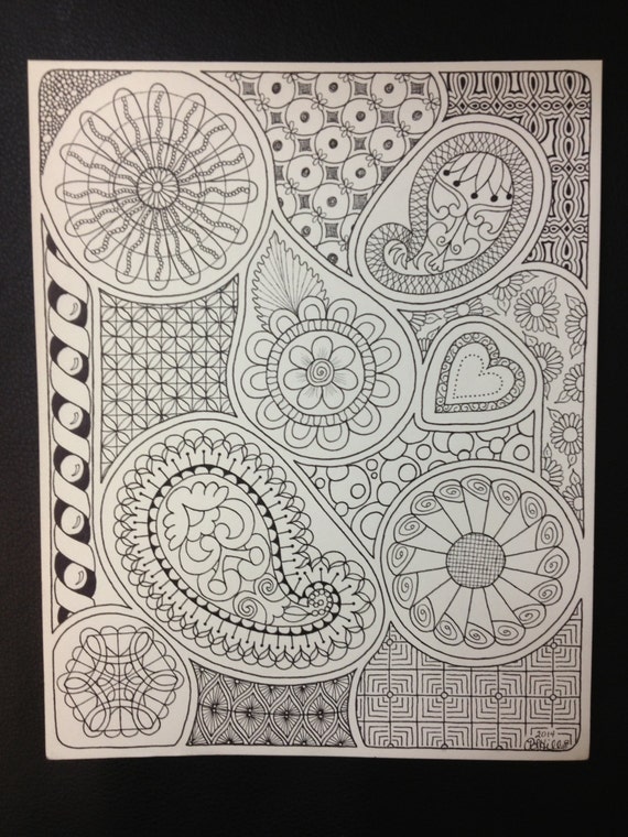 8x10 Original Zendoodle by PLHill