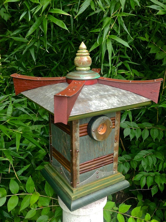  The Pagoda: Japanese Style Birdhouse From Reclaimed Barn Wood and