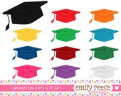 50% OFF - Graduation Caps Traditional Class Of 2014 Cute Clip Art - Commercial Use - Scrapbooking Invitations Cards - Instant Download Il_170x135