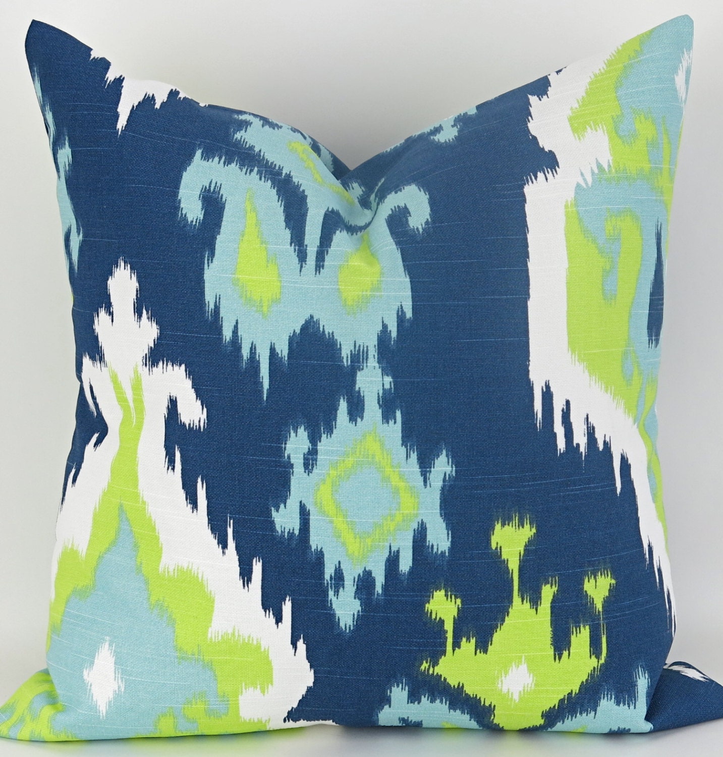 Navy & Green Floor Pillow up to 28x28 inch Big Navy Blue