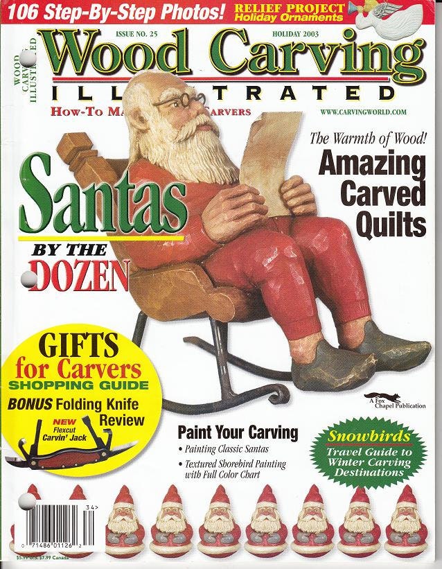 Wood Carving Illustrated Magazine Holiday 2003 Issue Wood