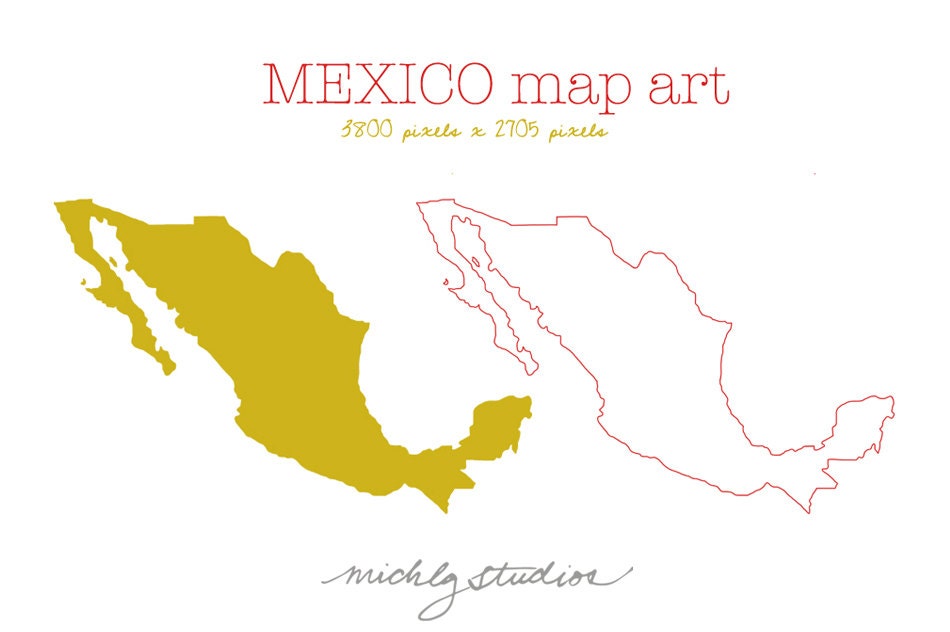 clipart mexico map - photo #21