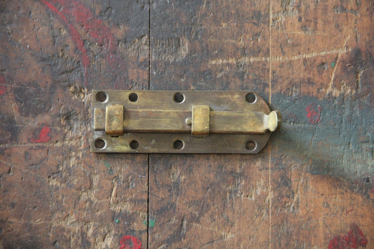 vintage door deadlock metal swivel