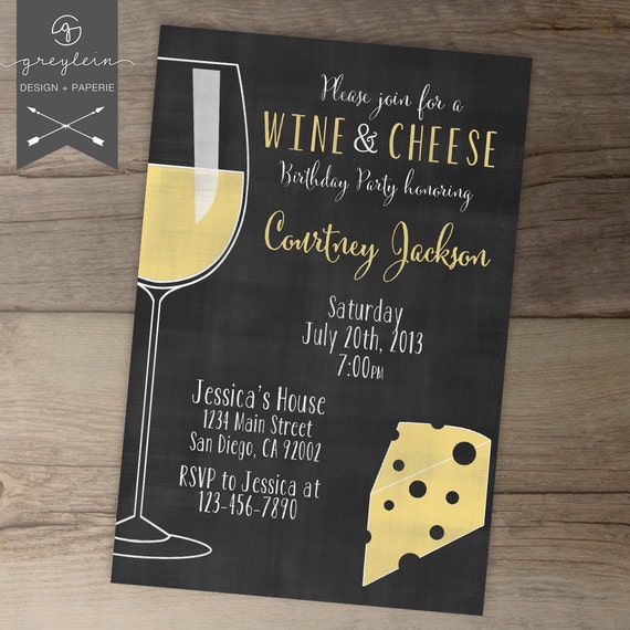 Wine And Cheese Invitations 3