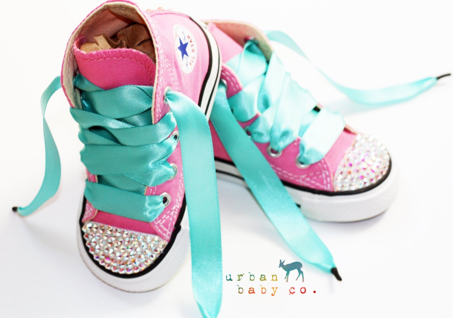 Infant Toddler Baby Girl High Top Pink ConverseÂ® All StarÂ®