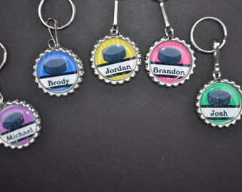 Hockey key chain | Etsy