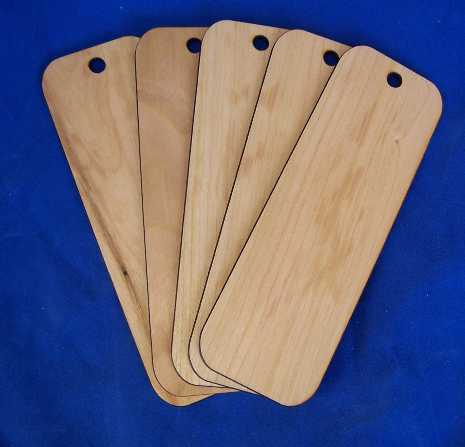 1.5 x 6 assorted wood bookmarks Blank No