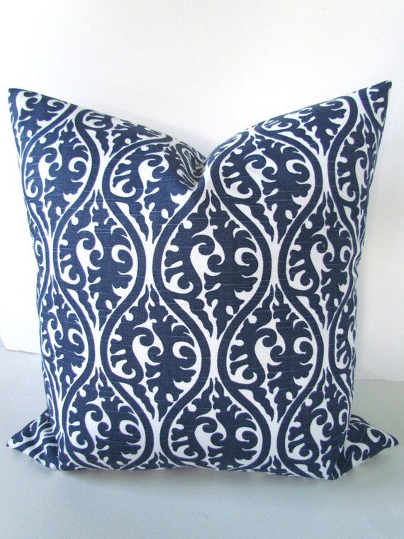NAVY BLUE PILLOWS Blue Pillow Covers Blue Decorative Throw