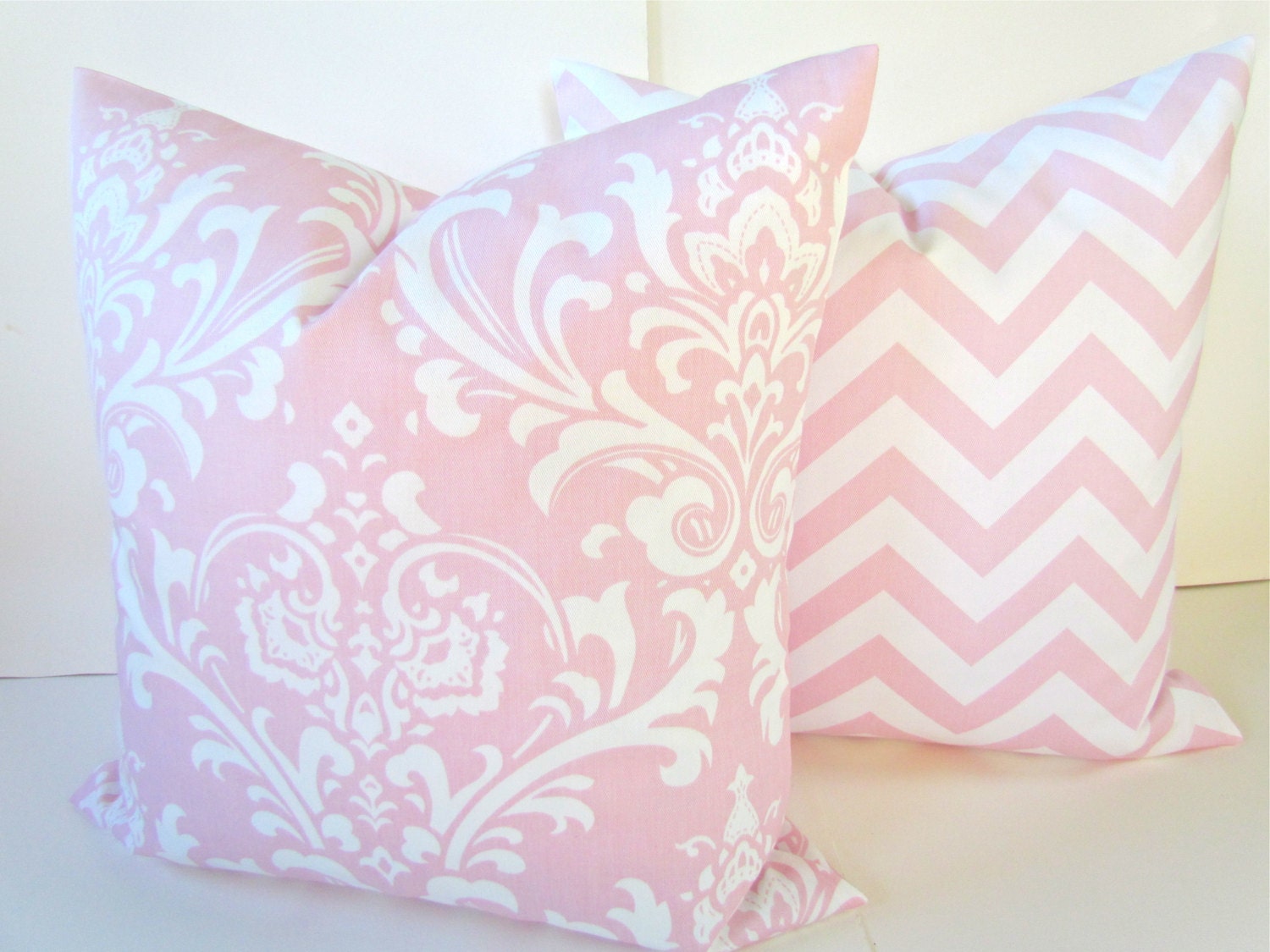 PINK PILLOWS SET of 2. Pink Throw Pillows by SayItWithPillows