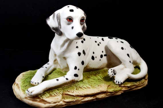 Homco Hand Painted Porcelain Dalmatian Dog Figurine