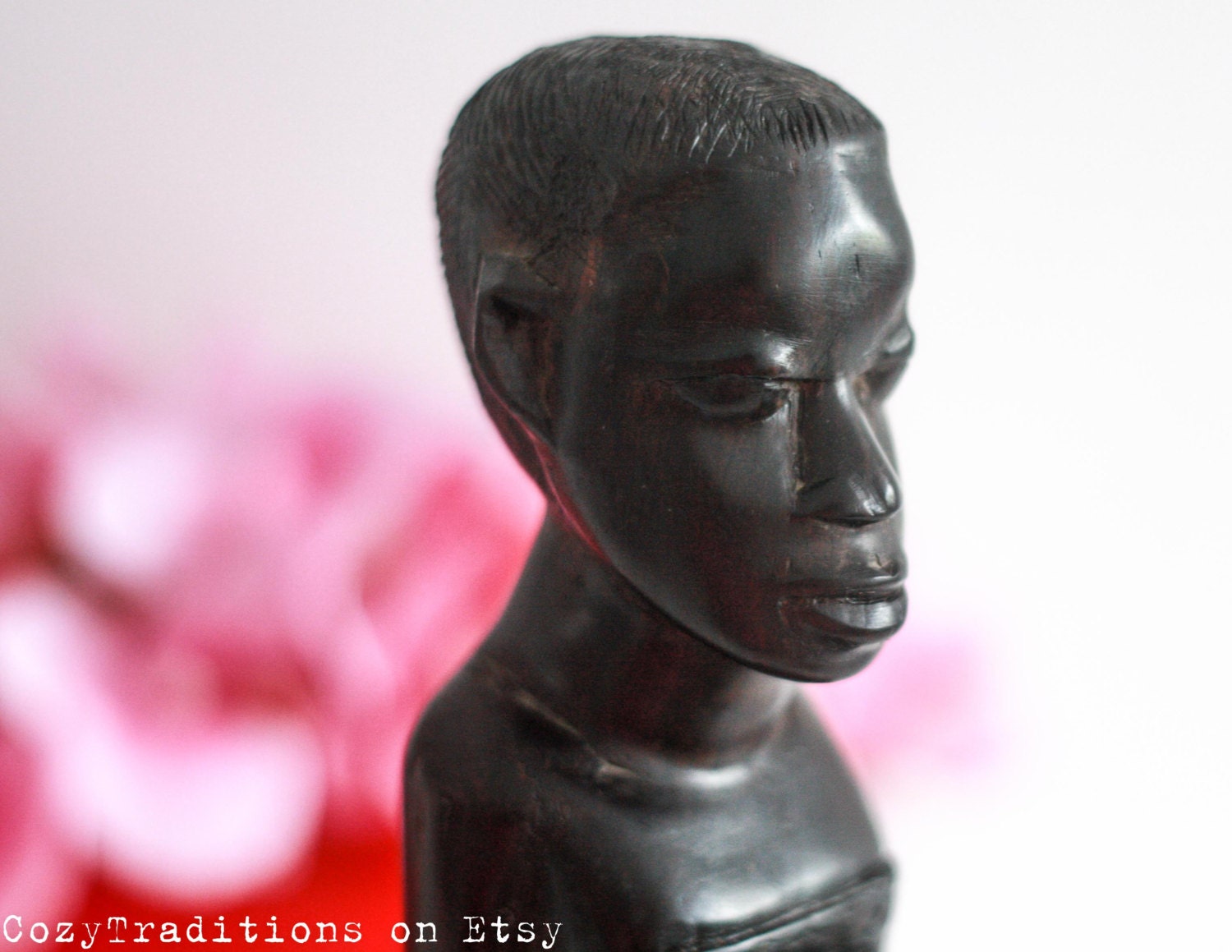 African Woman Statue Wooden Sculpture / Figurine African Art
