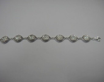 One Of A Kind 925 Sterling Silver Bracelet, Ancient Roman Glass Bracelet, Unique Jewelry