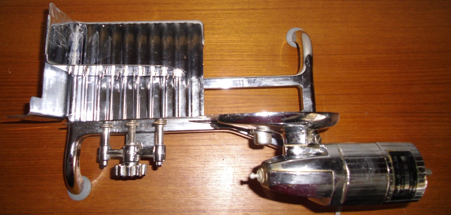Vintage Rival Electr O Matic Food Slicer Vintage Chrome