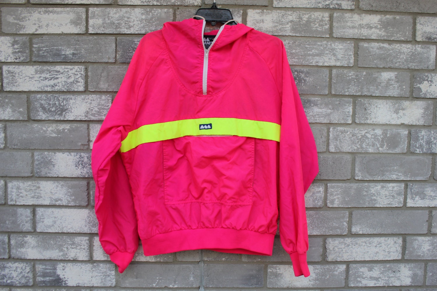 90s neon thin pullover jacket by sadgurlclothes on Etsy
