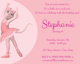 Etsy Free Angelina Ballerina Invitations 3