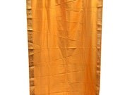 Vintage Yellow Silk Sari Curtain Saree Drapes Panel