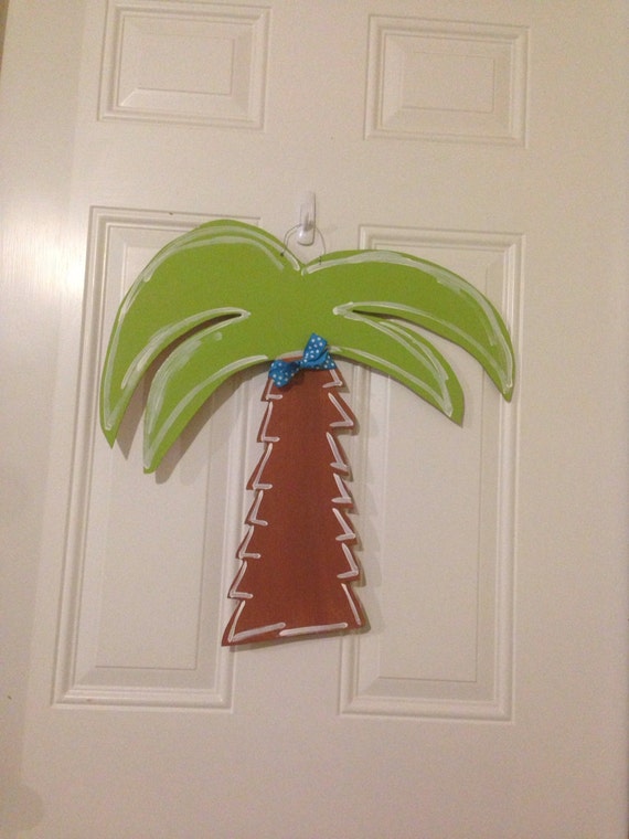 Items similar to Palm Tree door hanger on Etsy