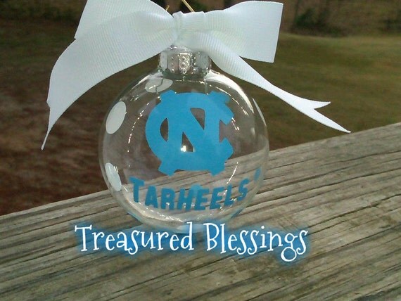 unc tarheels glass christmas ornament by treasuredblessingsva unc tarheels glass christmas ornament by treasuredblessingsva