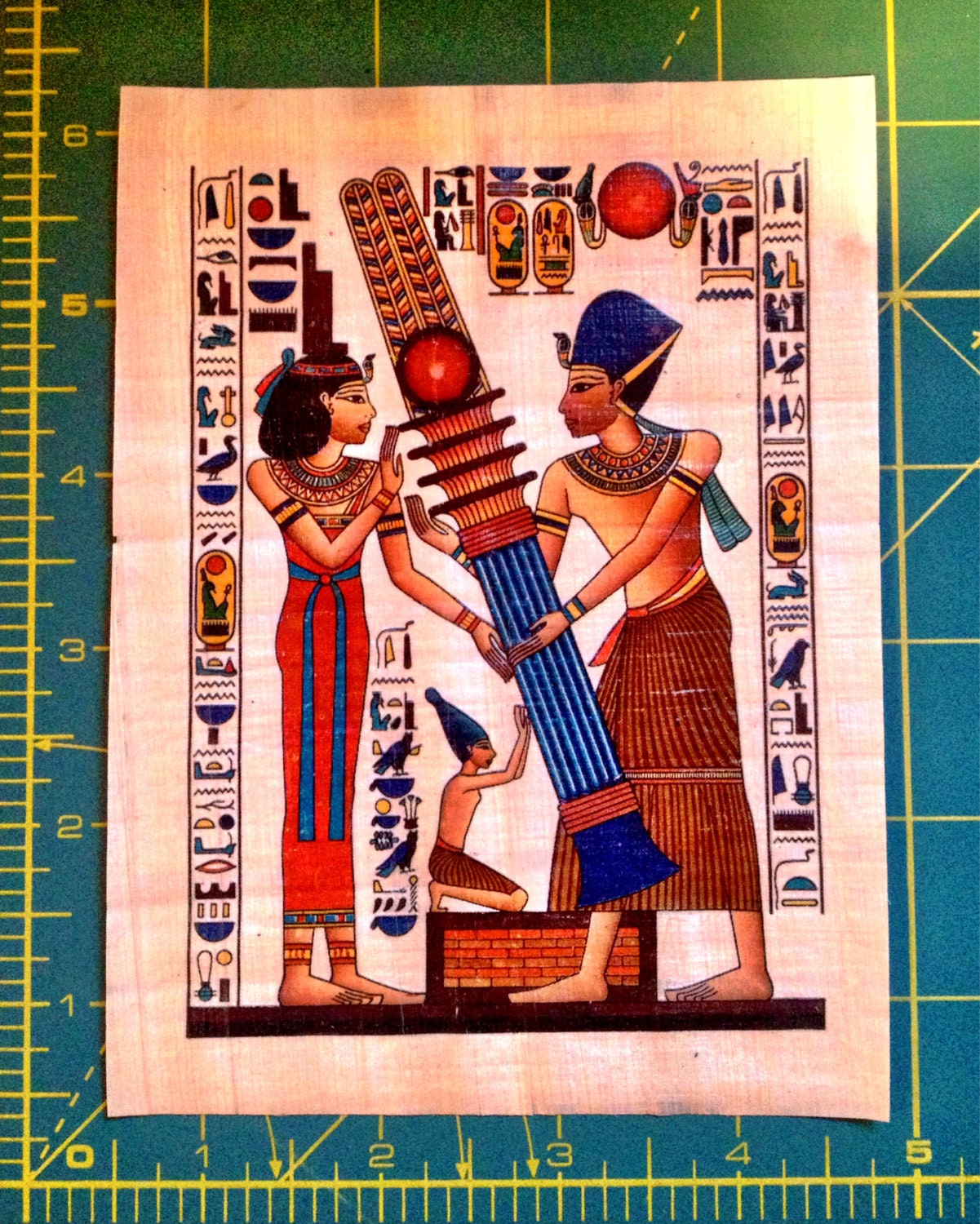 Set of 4 Egyptian Papyrus Prints by 3MuttsandaLady on Etsy