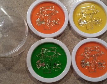 Set of Four Mid Century Vermont Coasters
