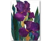 IRIS FLOWERS - Spring Floral Card - Design by Linda Henry - Also available as a Print with a Free Mat or as an Art Block (CFLO201403) IRIS FLOWERS - Spring Floral Card - Design by Linda Henry - Also available as a Print with a Free Mat or as an Art Block (CFLO201403)