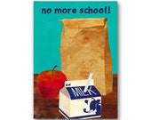 GRADUATION CARD - Class of 2015 - School Lunch - Also available as a Print with a Free Mat - Graduation Gift (CMEM2013004)