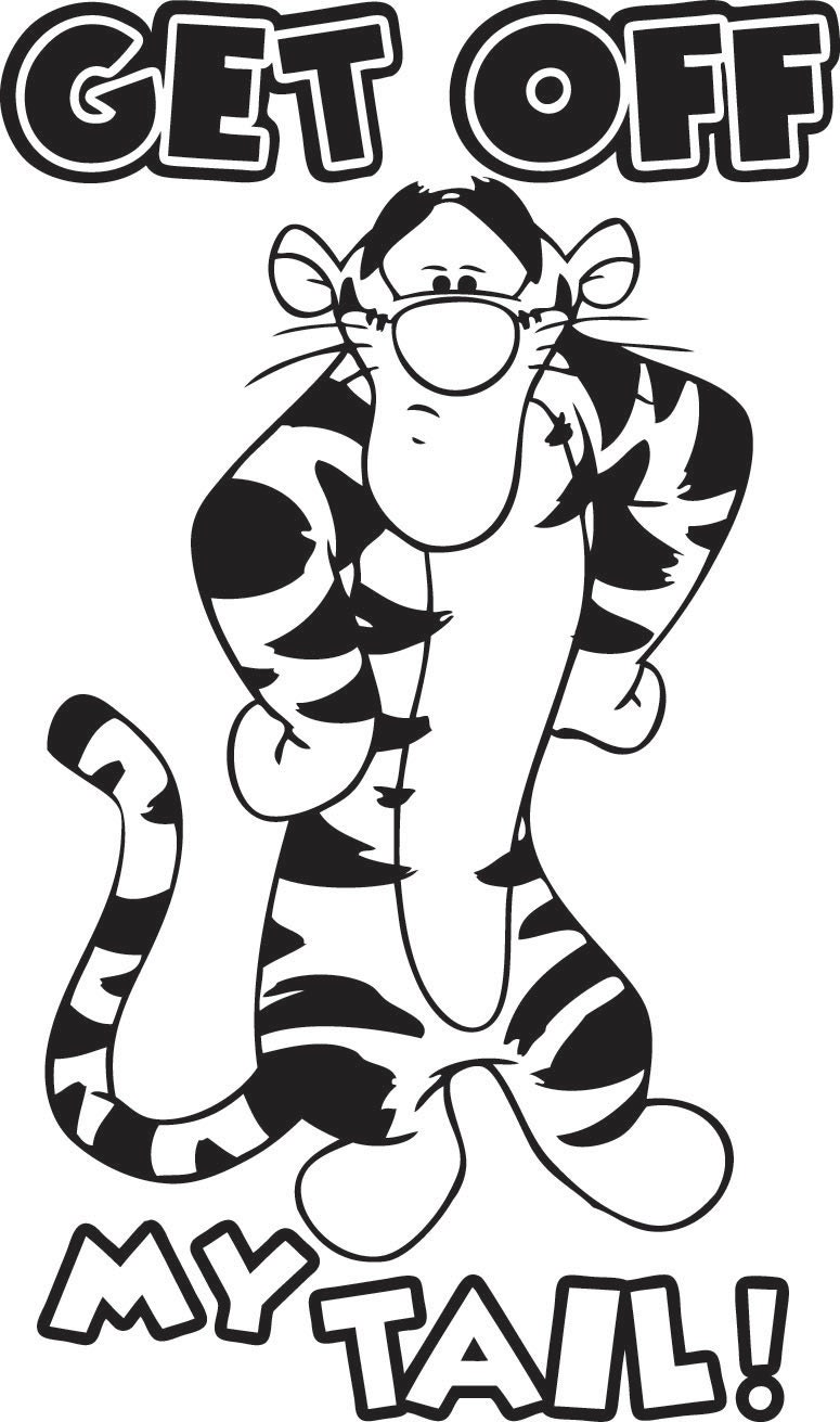 Download Tigger Get Off My Tail Decal Sticker by stickEdecals on Etsy