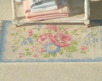 SHABBY- Dollhouse rug. 1:12 Dollhouse miniature rugs. 13 X 7cms