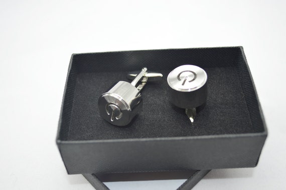 Computer power button turn on apple Cufflinks cuffs. by ...