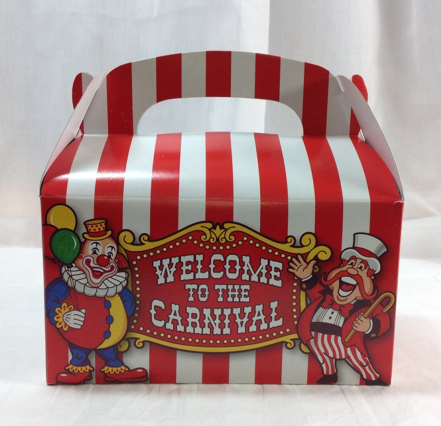 Big Top Treat Boxes 6 pack Circus Carnival Favor Boxes