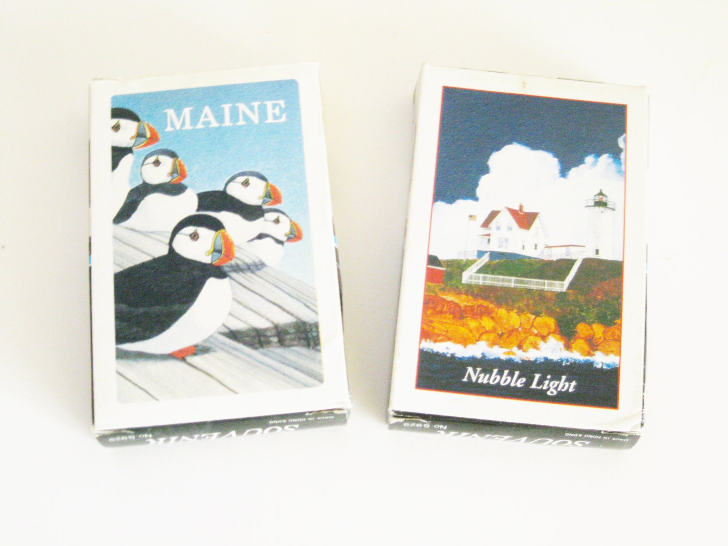 Maine Souvenir Playing Cards Two Decks by mainevintagetreasure